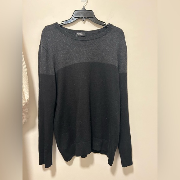 Express Other - xl gray and black express sweater!